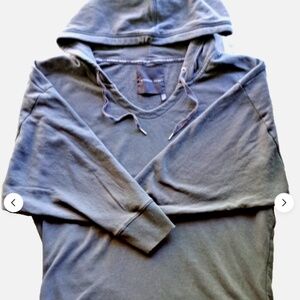 Victorias Secret Womens gray oversized pullover hoodie sweatshirt sz M